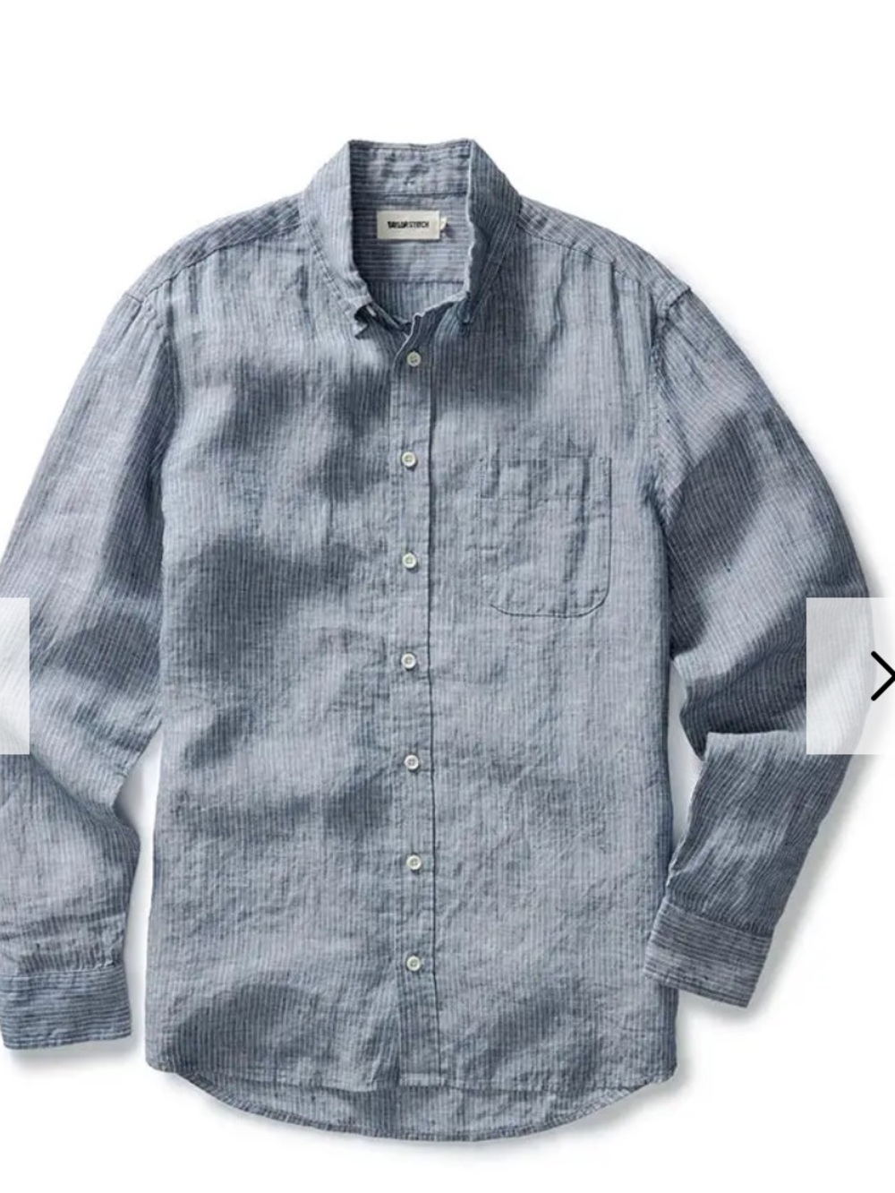 Jack Shirt- Sky Stripe Linen - Picture 2 of 8